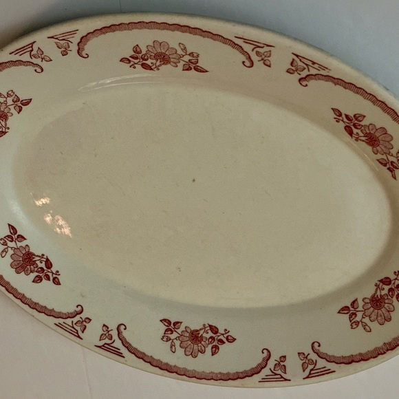 Vintage Homer Laughlin American Rose Oval Serving Platter - Rare Floral Piece - Picture 15 of 15